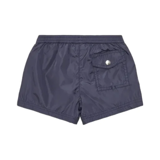 Tricolor-Trimmed Swim Shorts