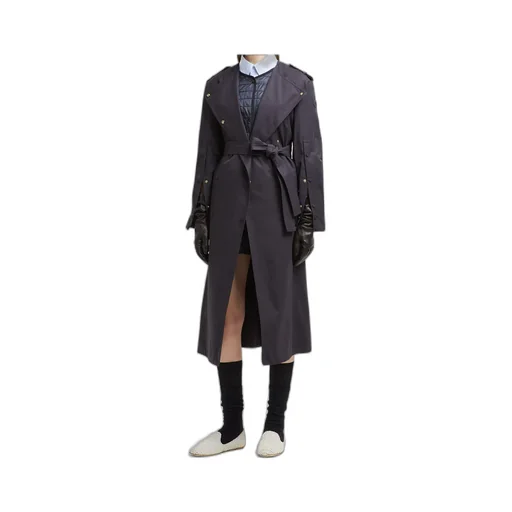 Belted Button-Up Coat