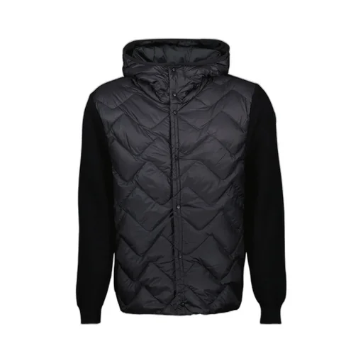 Padded Hooded Down Cardigan