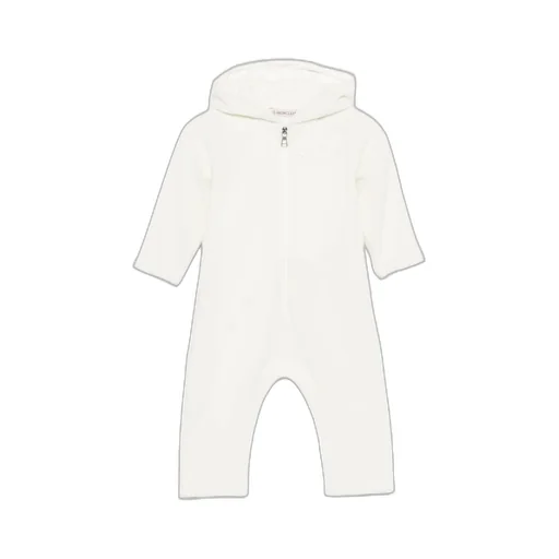 Logo Patch Zip-Up Rompers