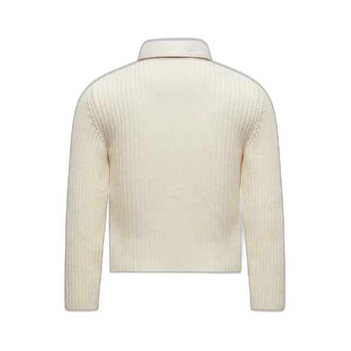 Panelled Zip-Up Cardigan