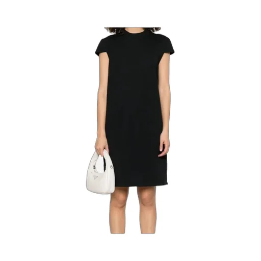 Logo Patch Crewneck Dress