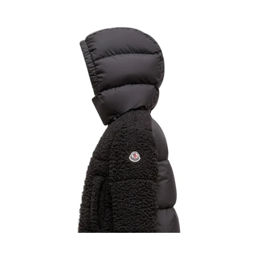 Zambaga Metallic Teddy Hooded Down Jacket
