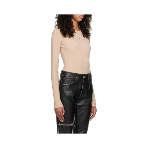 Stud-Embellished Long-Sleeved Body