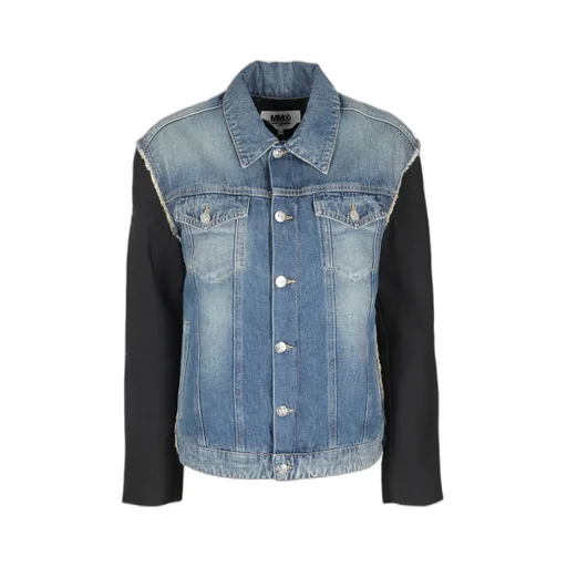 Panelled Long-Sleeve Denim Jacket