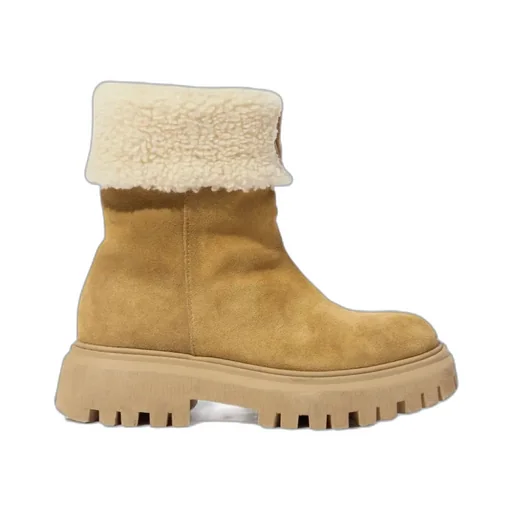Round Toe Slip-On Boots