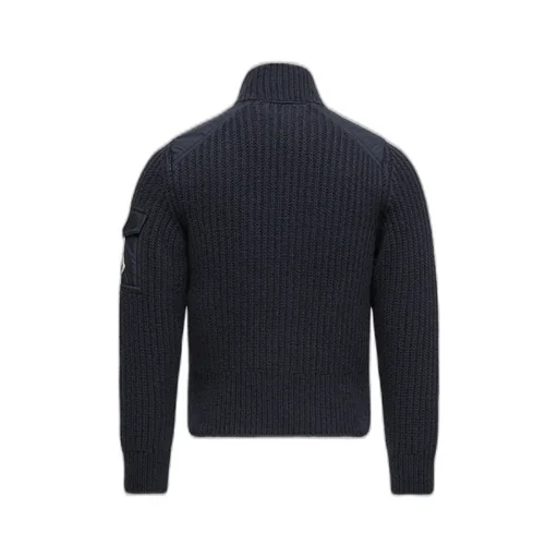Padded Zip-Up Cardigan