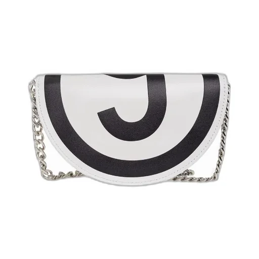 Logo Printed Foldover Top Crossbody Bag