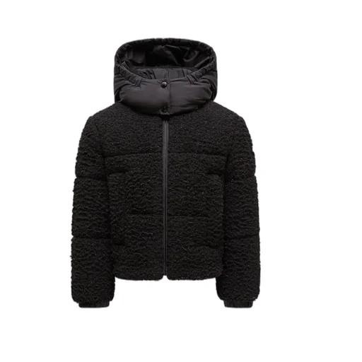 Zambaga Metallic Teddy Hooded Down Jacket