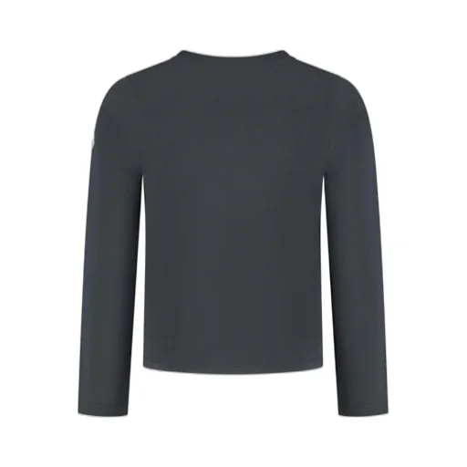 Long Sleeved Flower-Appliqué T-Shirt