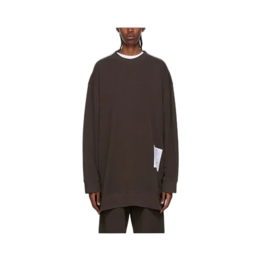 Slouchy Care Label Patch Sweatshirt