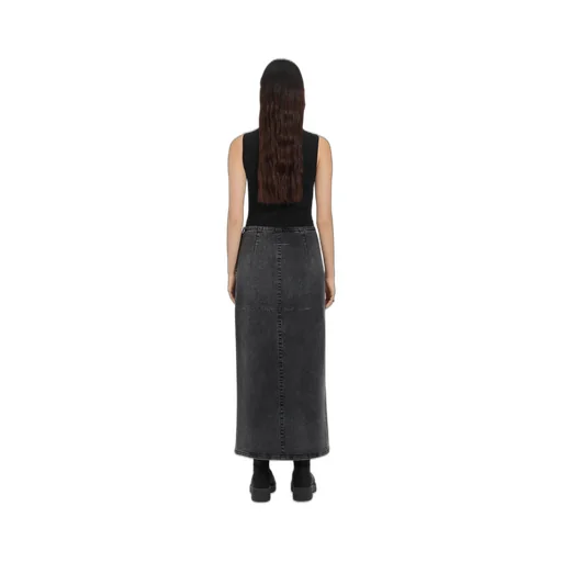 Long Denim Skirt