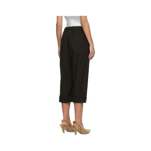 Slit-Detail Cropped Trousers