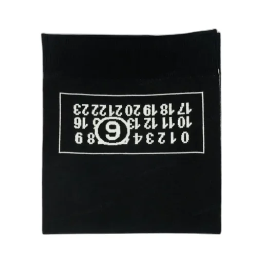 Logo-Intarsia Knitted Scarf
