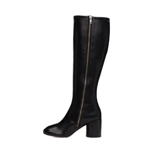 Slip On Knee-High Boots