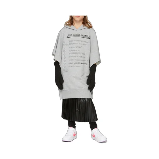 Logo Print Sleeveless Hoodie