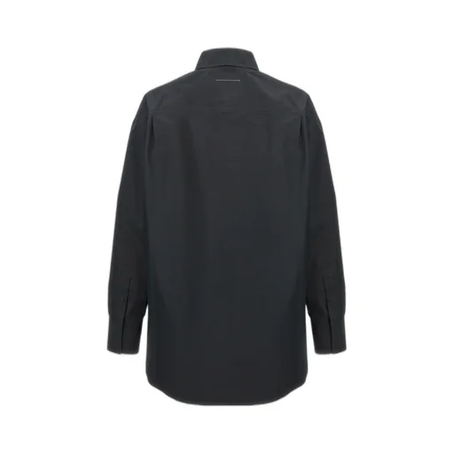 Numeric-Printed Long-Sleeved Shirt