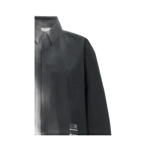 Numeric-Printed Long-Sleeved Shirt