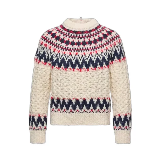 Grenoble Geometric Jacquard Crewneck Jumper