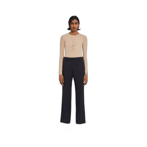 Straight-Fit Tailored Trousers