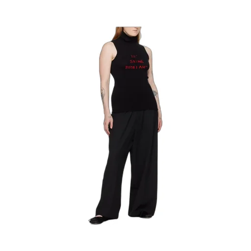 High-Neck Sleeveless Top