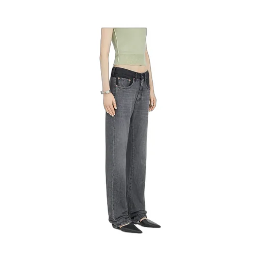 Logo Patch Slim Cut Jeans