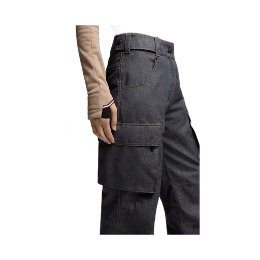 Padded Denim Ski Trousers