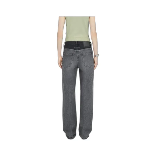 Logo Patch Slim Cut Jeans