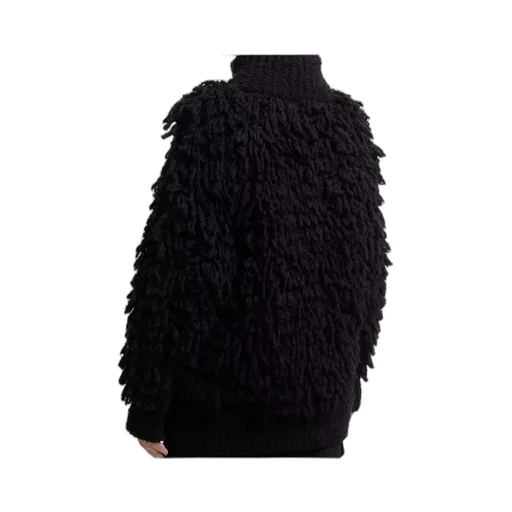 Textured Wool Blend Cardigan