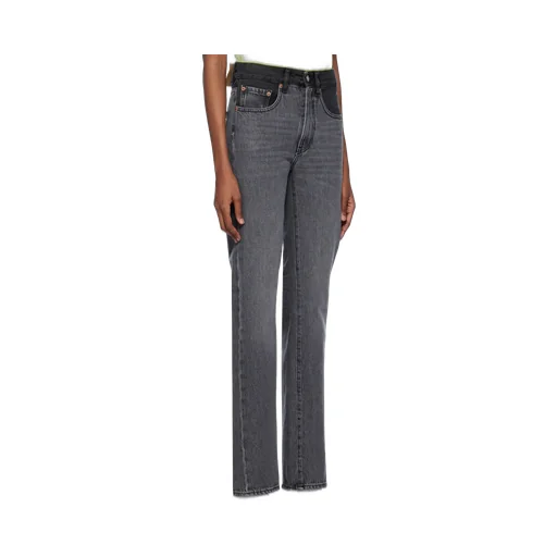 Logo Patch Slim Cut Jeans