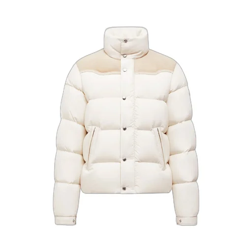 Verine Suede-Trimmed Short Down Jacket