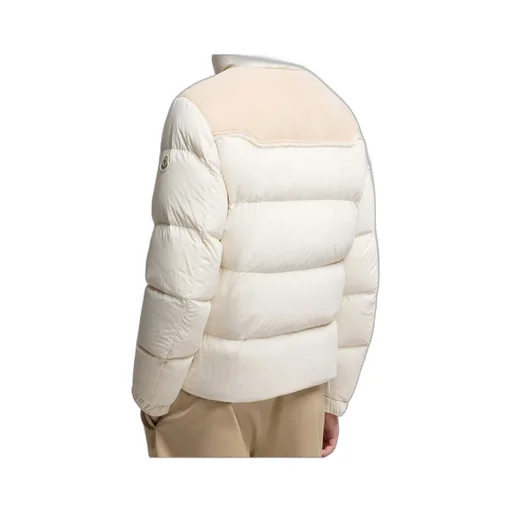 Verine Suede-Trimmed Short Down Jacket
