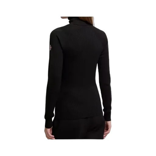 Logo Embroidered Polo Neck Jumper