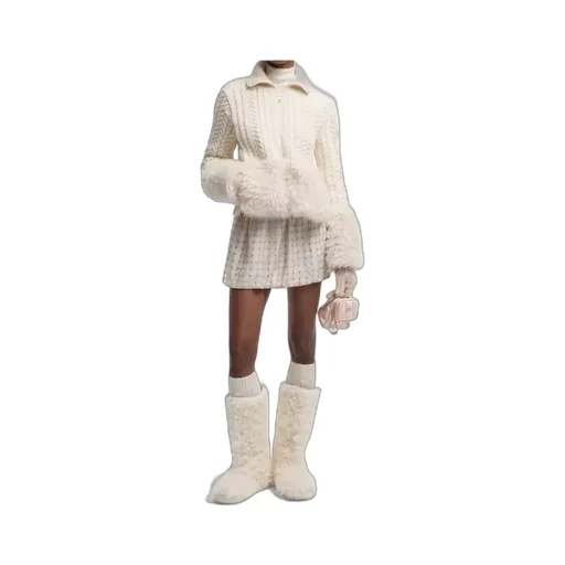 Zip-Up High Neck Cardigan