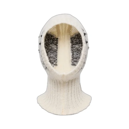 Crystal-Embroidered Alpaca & Wool Blend Balaclava