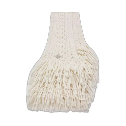 Tricot Fringed Knit Scarf