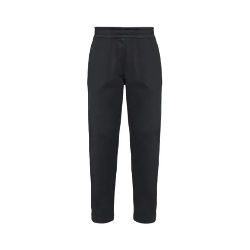 Logo Patch Straight-Leg Pants