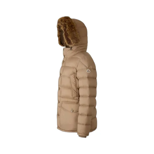 Clunye Hooded Mid-Length Down Jacket
