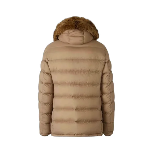 Clunye Hooded Mid-Length Down Jacket