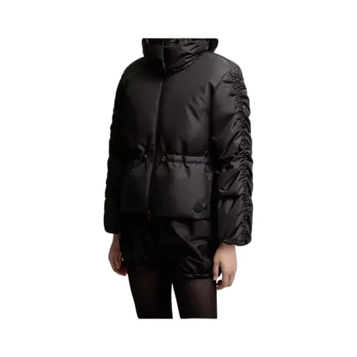 Louviere Zip-Up Hooded Short Padded Jacket