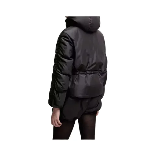 Louviere Zip-Up Hooded Short Padded Jacket