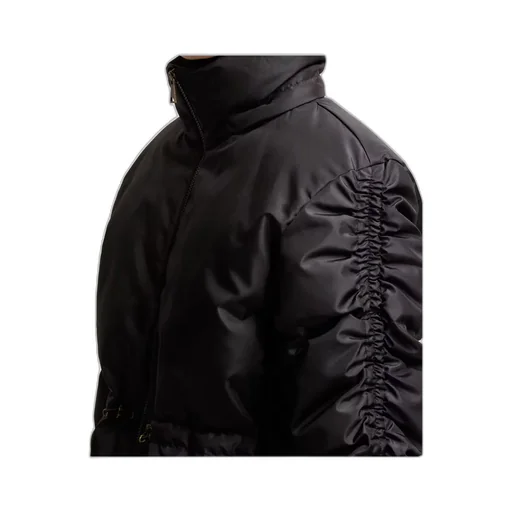 Louviere Zip-Up Hooded Short Padded Jacket