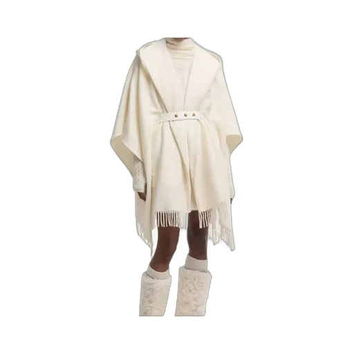 Belted Fringed Cape