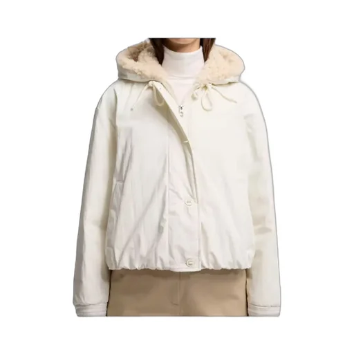 Nisiro Teddy-Trimmed Hooded Short Down Jacket