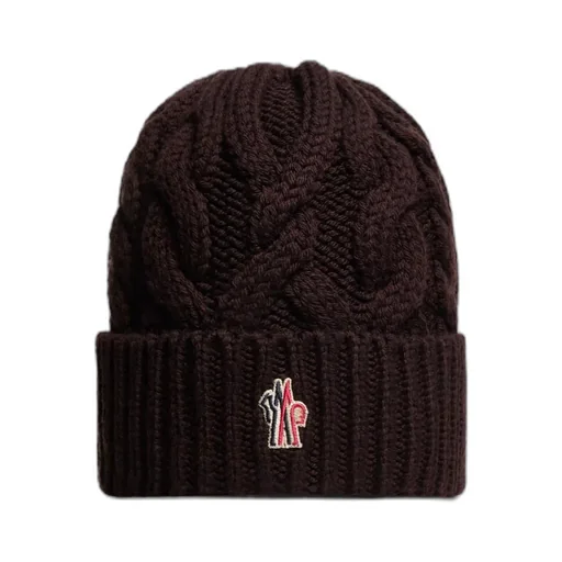 Grenoble Logo Patch Knitted Beanie