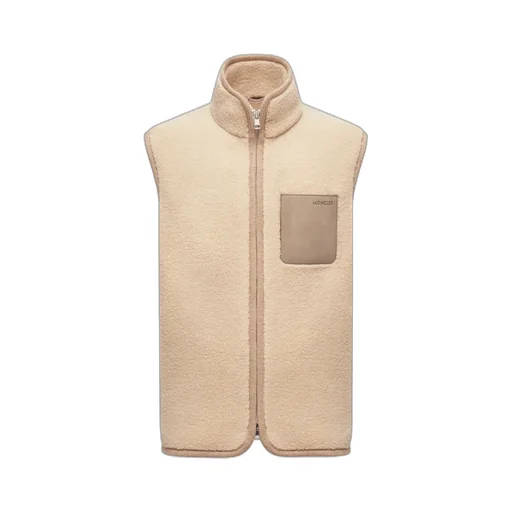 Logo Patch Zip-Up Teddy Gilet