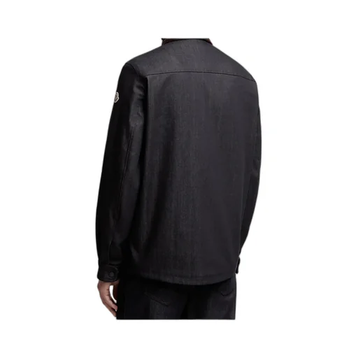 Denim Corduroy-Trimmed Shirt Jacket