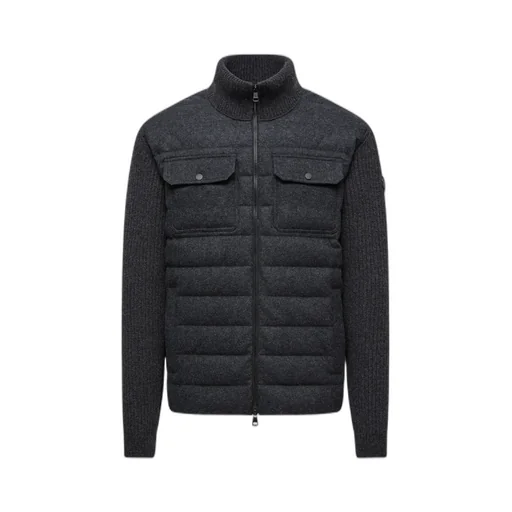 Padded Zip-Up Cardigan