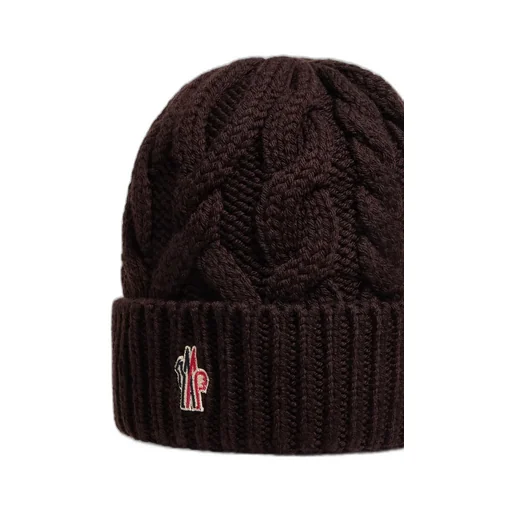 Grenoble Logo Patch Knitted Beanie