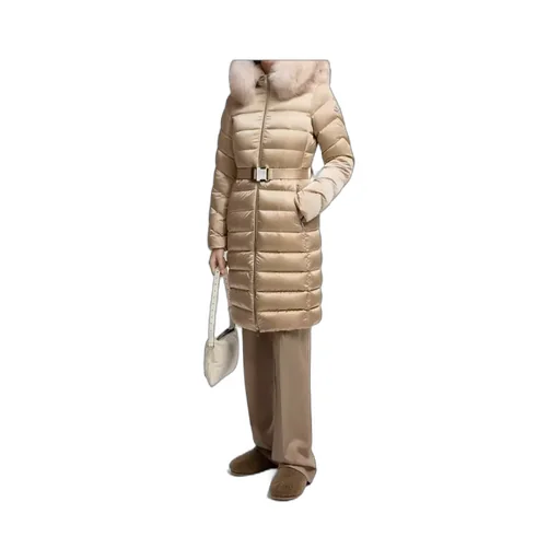 Leersie Hooded Long Down Jacket